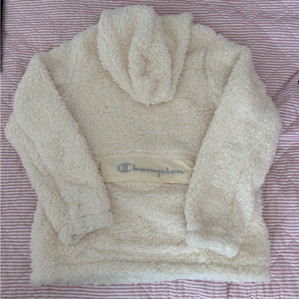 Champion Off-White Sherpa Pullover